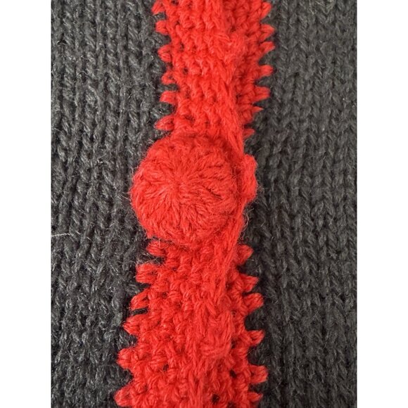 Vintage Nutcracker Women Small Embroidered Santa Ugly Christmas Cardigan Grandma - Picture 6 of 8